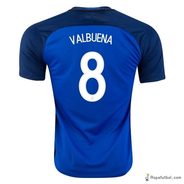 Camiseta Francia Replica Primera Ropa Valbuena 2016 Azul